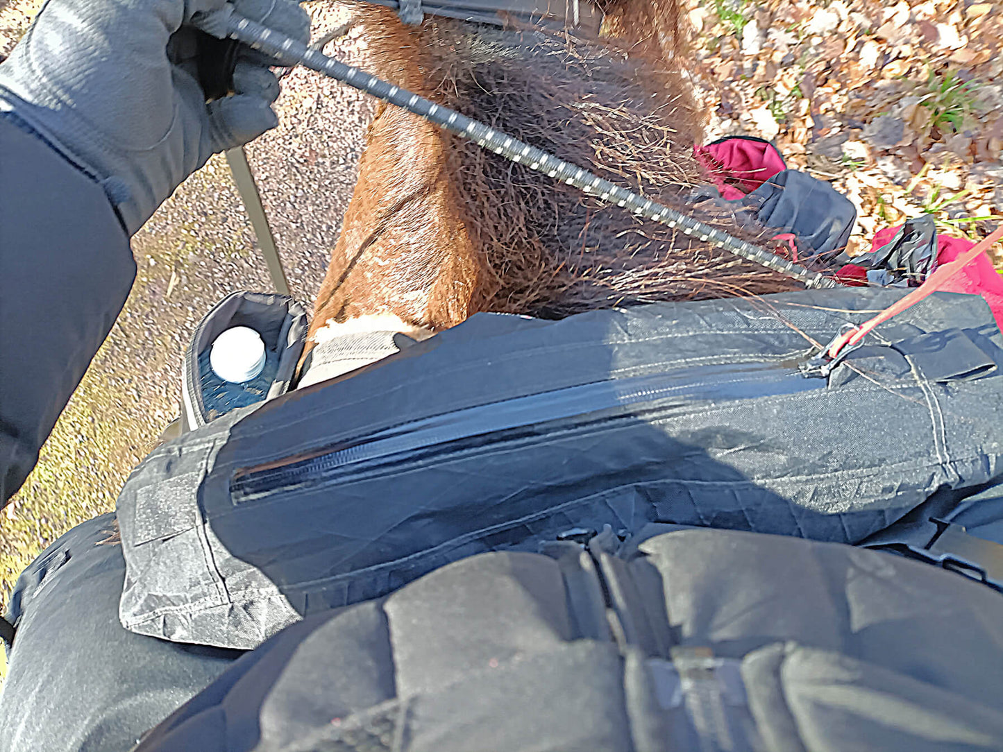 Satteltasche " Huckepack vorne oben "
