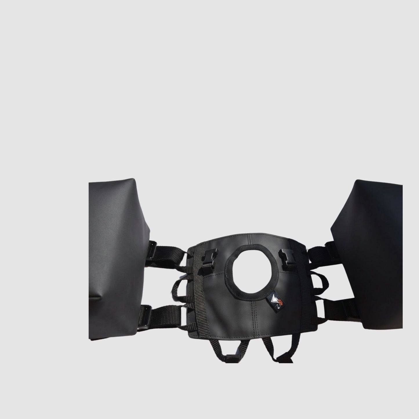 Huckepack " Sattelhorntaschen klein " braun und schwarz