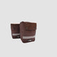 Huckepack " Sattelhorntaschen klein " braun und schwarz
