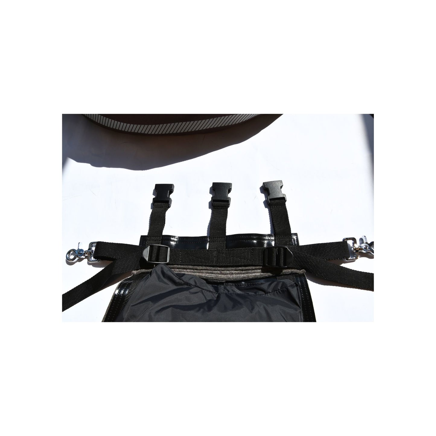 Huckepack "Bananentasche "Englisch und Westernsattel braun und schwarz