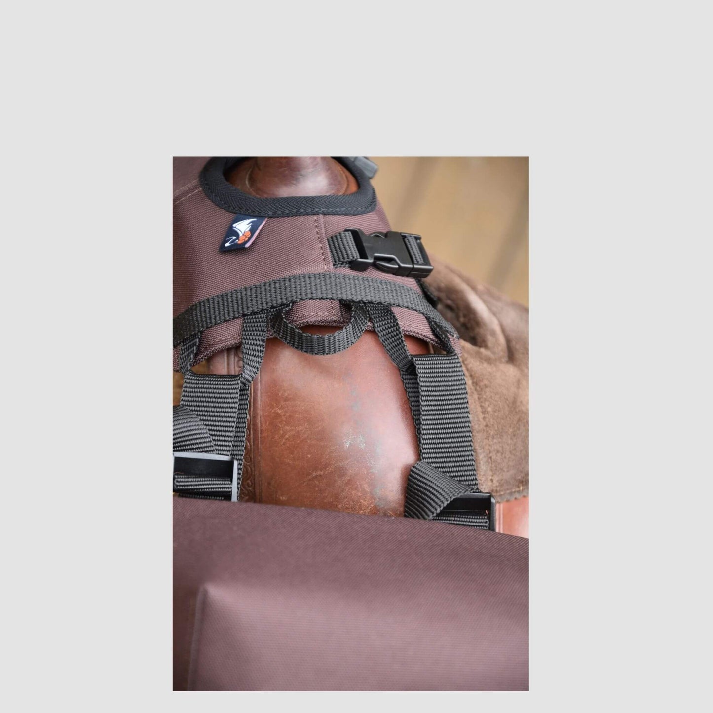 Huckepack " Sattelhorntaschen groß" braun und schwarz
