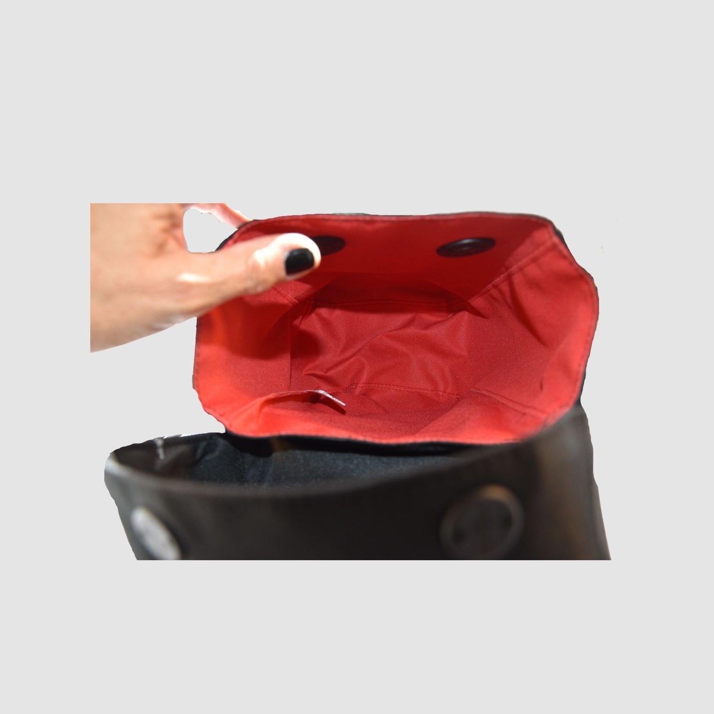 Huckepack " Sattelhorntaschen klein " braun und schwarz
