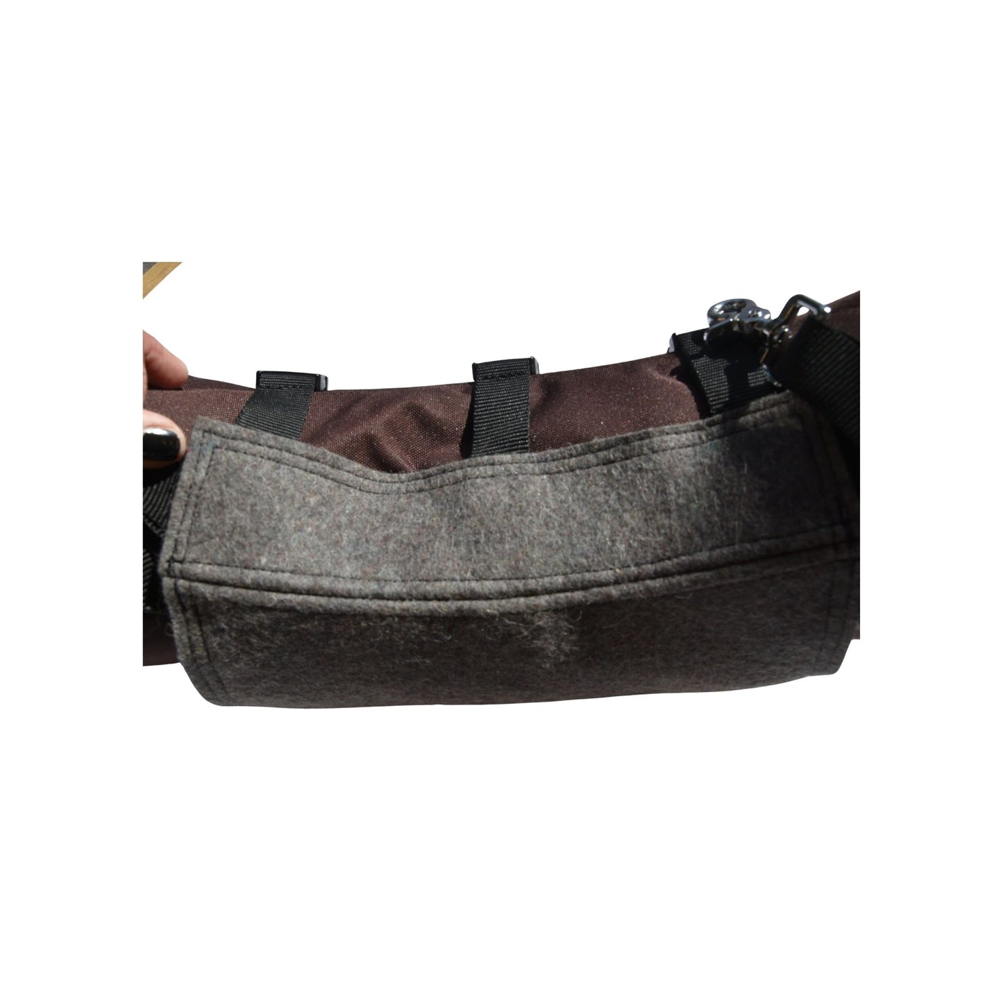 Huckepack "Bananentasche "Englisch und Westernsattel braun und schwarz