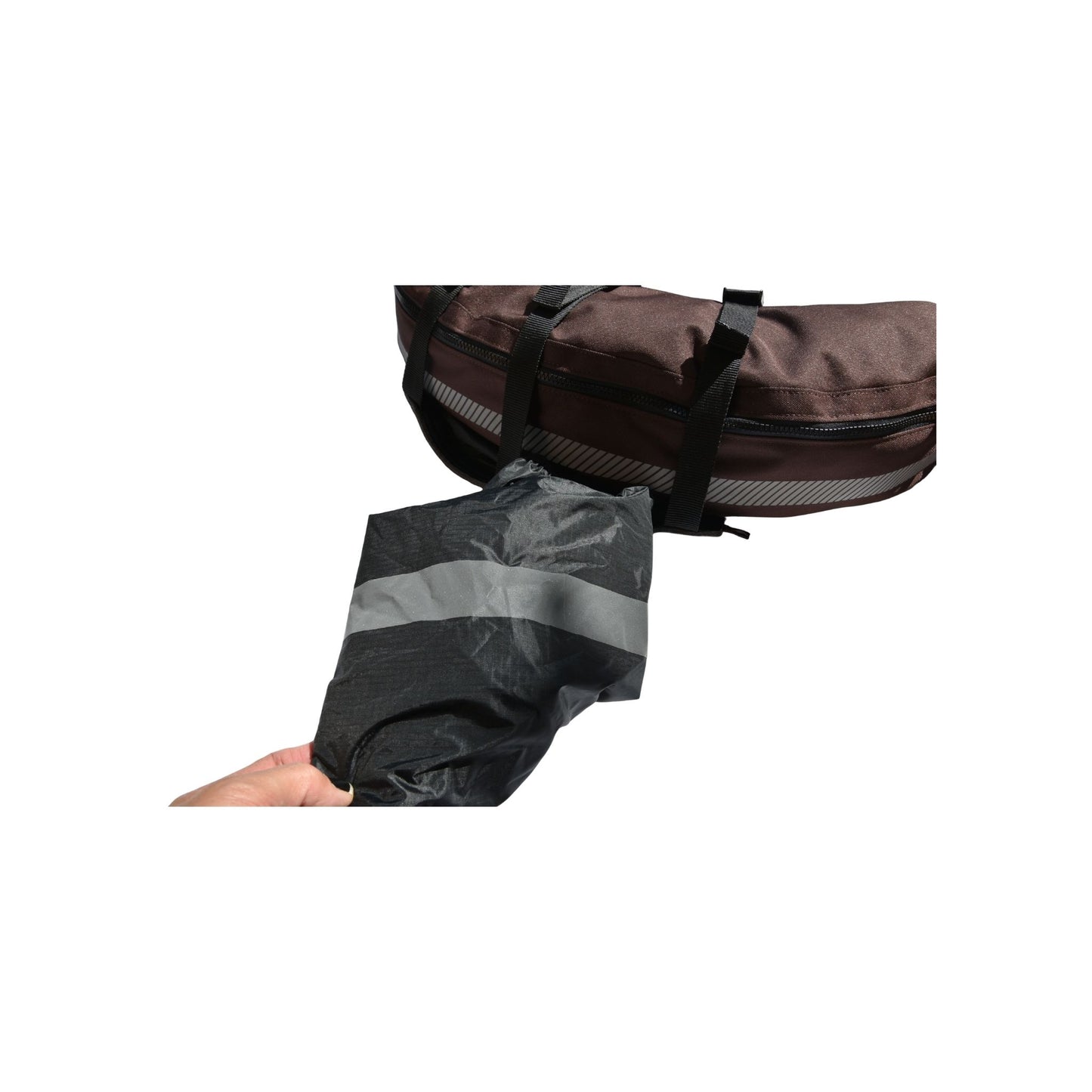 Huckepack "Bananentasche "Englisch und Westernsattel braun und schwarz