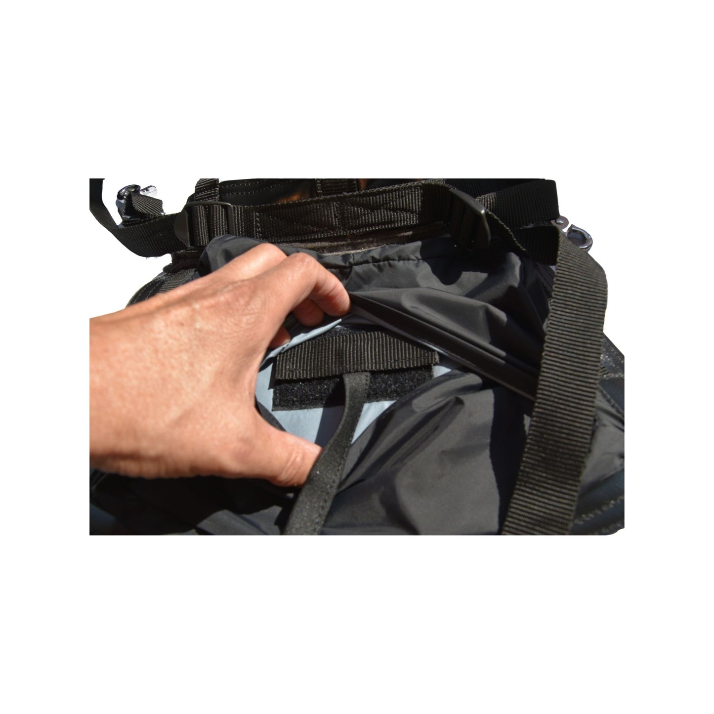 Huckepack "Bananentasche "Englisch und Westernsattel braun und schwarz
