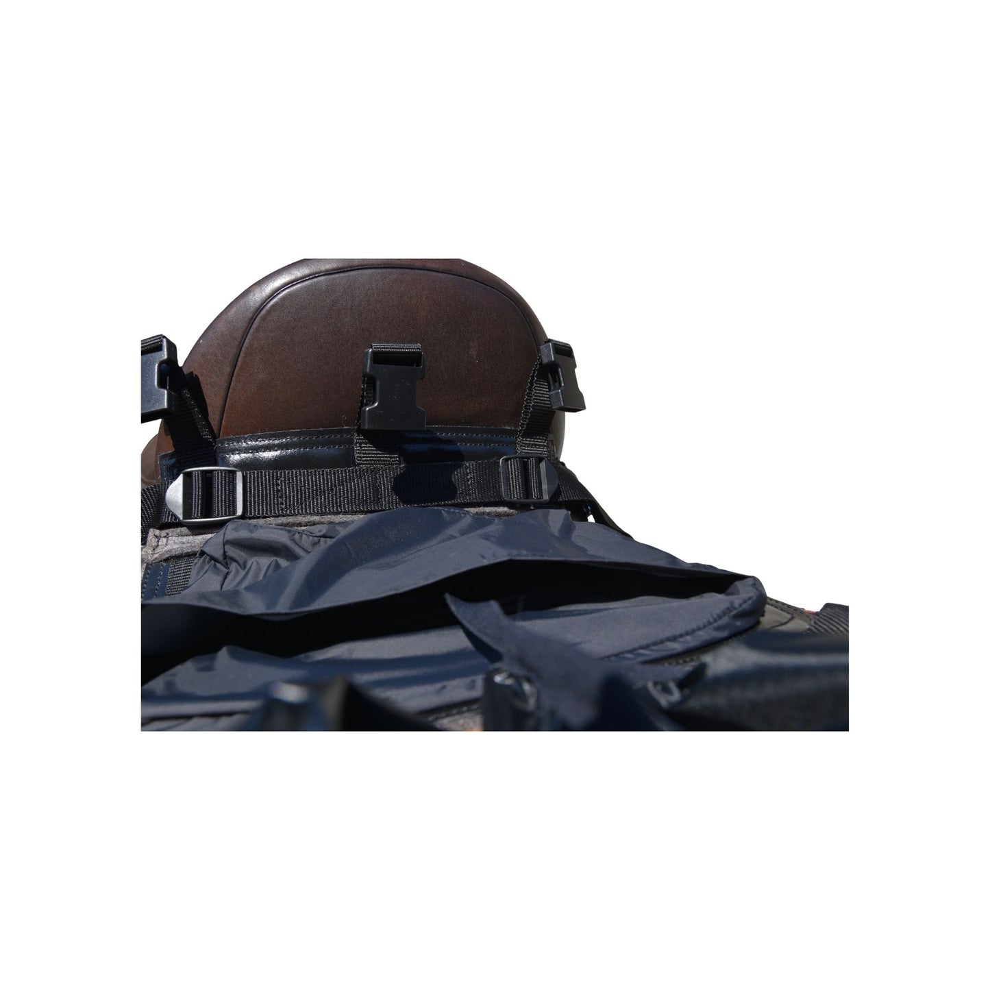 Huckepack "Bananentasche "Englisch und Westernsattel braun und schwarz