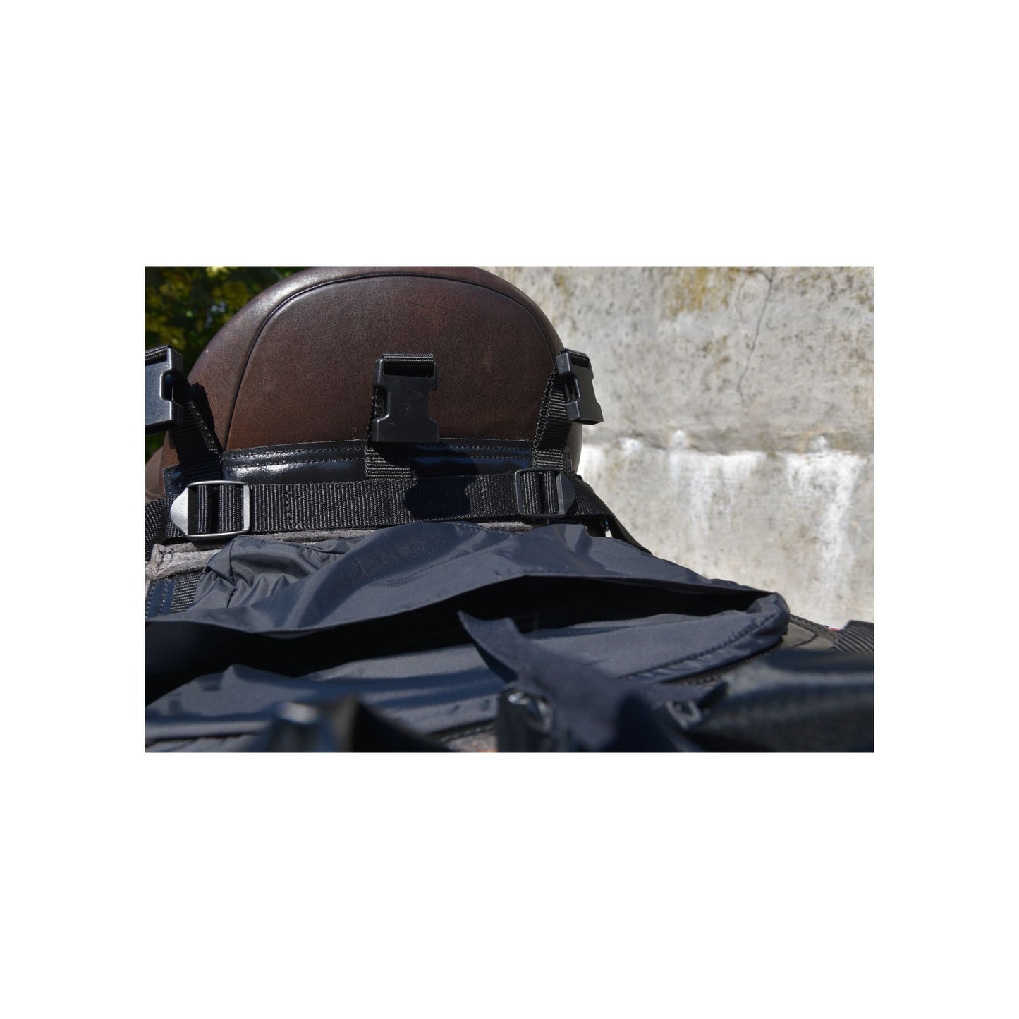 Huckepack "Bananentasche "Englisch und Westernsattel braun und schwarz