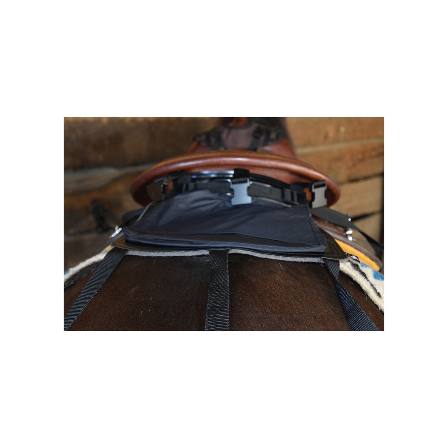 Huckepack "Bananentasche "Englisch und Westernsattel braun und schwarz