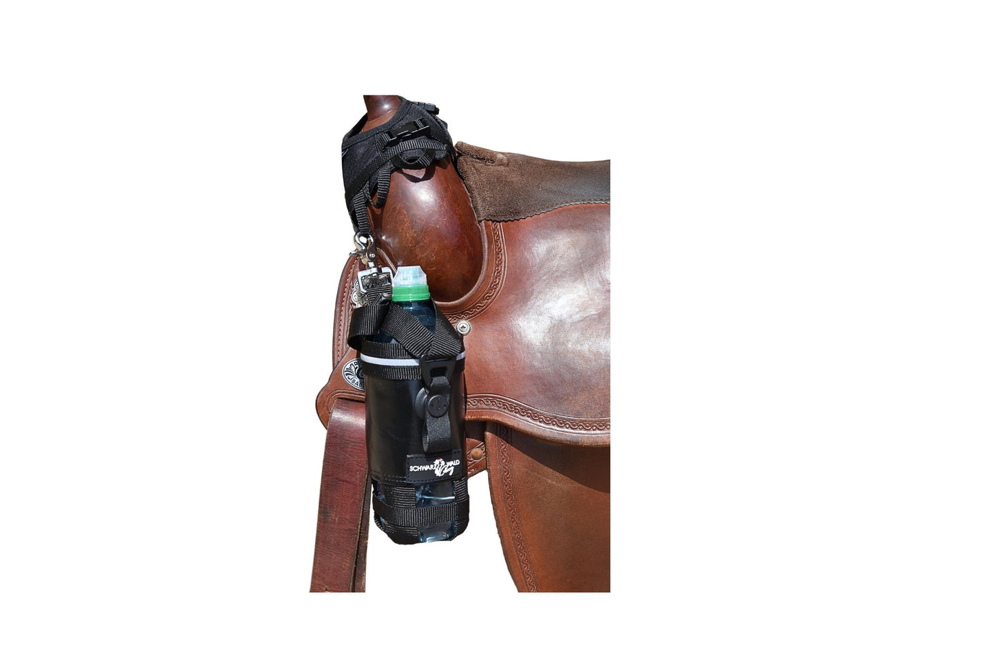 Flaschenhalter "Schluckspecht 2.0" klein Englischsattel und Westernsattel