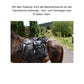 Huckepack "Bananentasche "Englisch und Westernsattel braun und schwarz