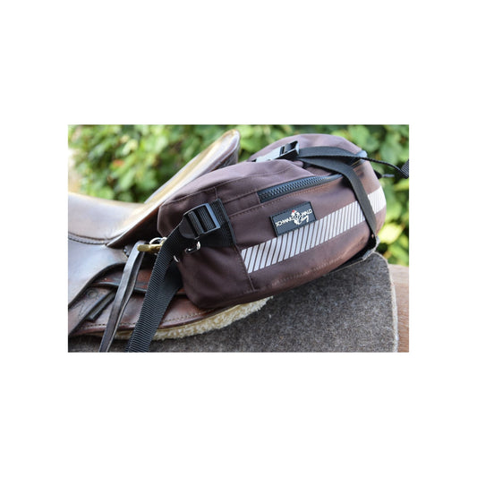 Huckepack "Bananentasche "Englisch und Westernsattel braun und schwarz