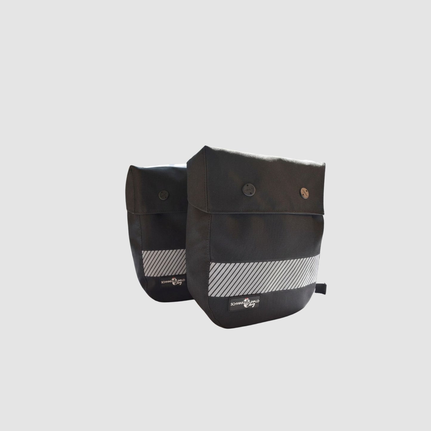Huckepack " Sattelhorntaschen groß" braun und schwarz