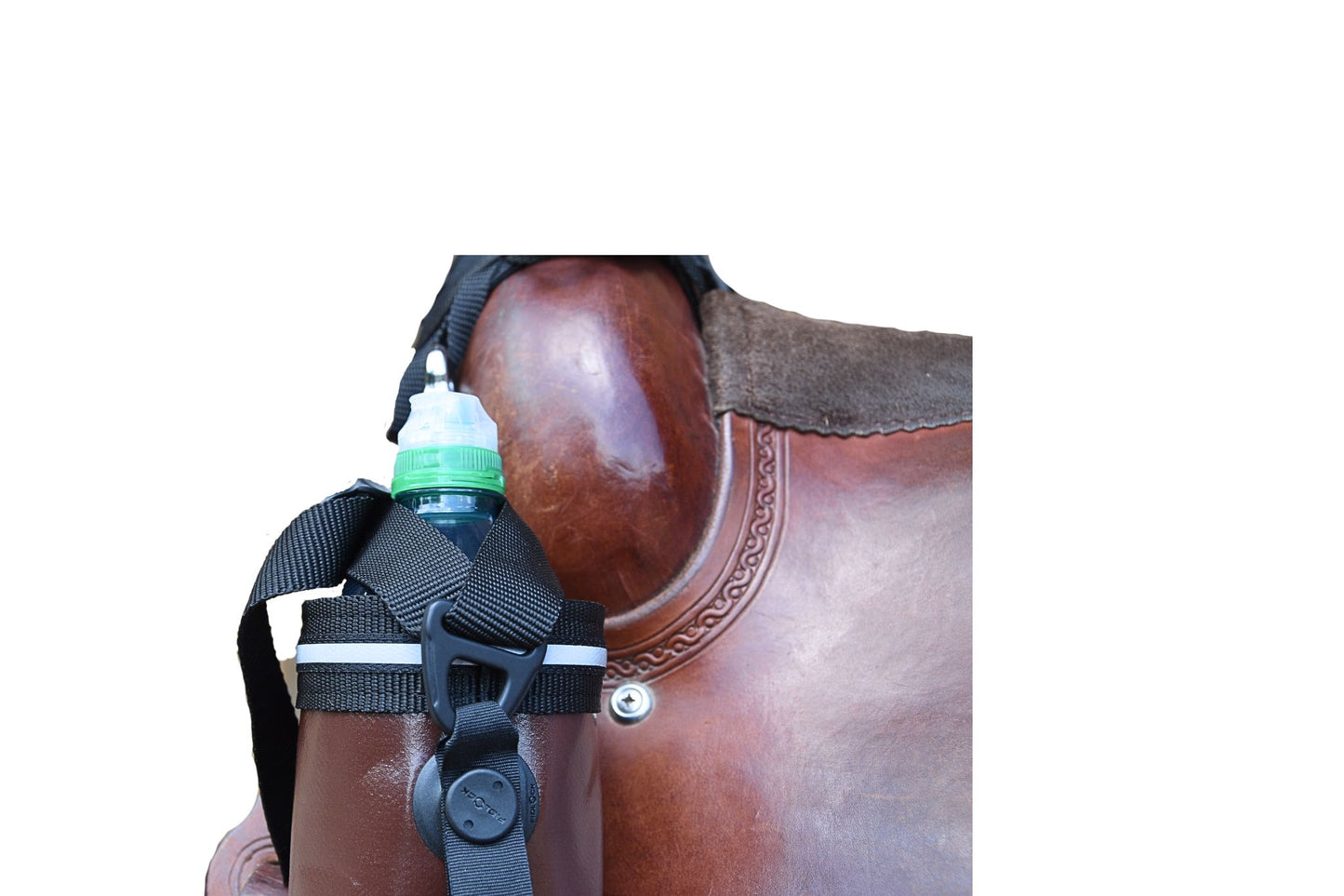 Flaschenhalter "Schluckspecht 2.0" klein Englischsattel und Westernsattel