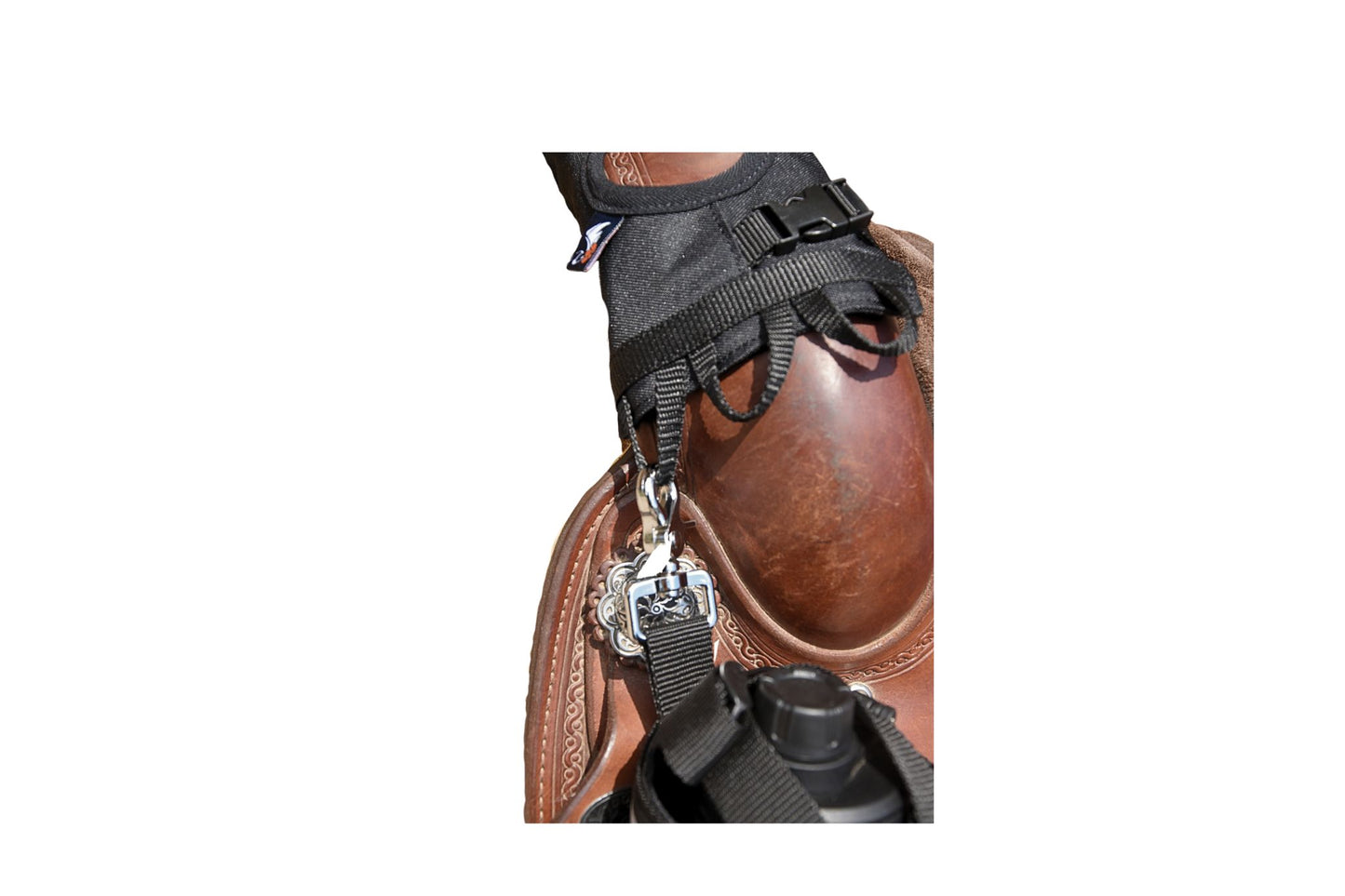 Flaschenhalter "Schluckspecht 2.0" klein Englischsattel und Westernsattel