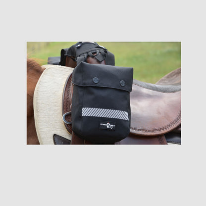 Huckepack " Sattelhorntaschen klein " braun und schwarz
